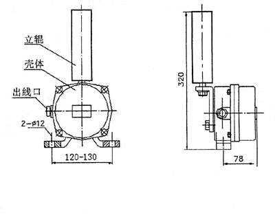 XLPP-J-I、XLPP-J-II兩級(jí)跑偏開關(guān)KBW-220P防爆兩級(jí)跑偏開關(guān)